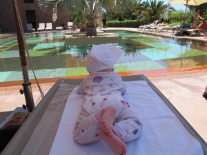 Fin utsikt til bassenget